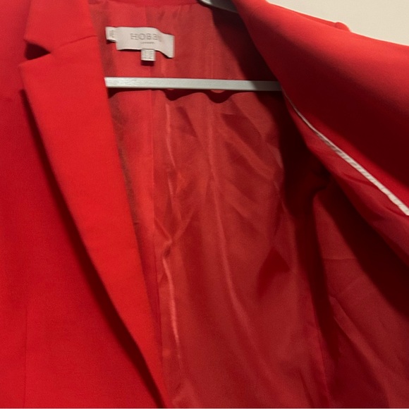 HOBBS London Suki One Button Blazer in Flame Red - Picture 8 of 13